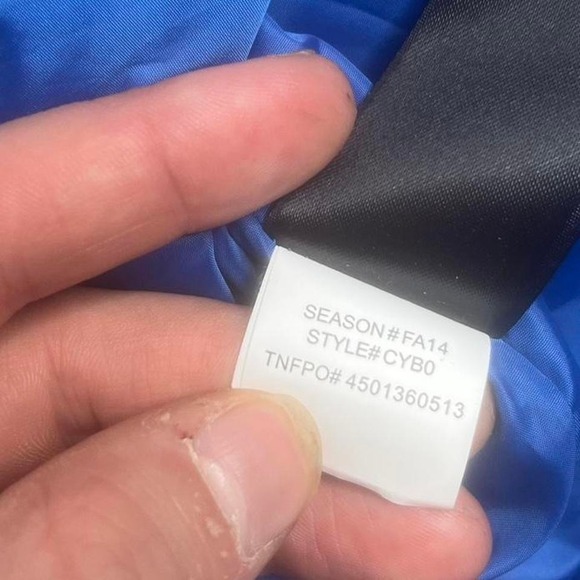 The north face men's blue full zip puffer jacket warm outdoors xl - Picture 7 of 7